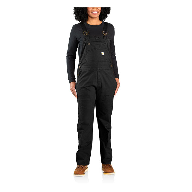 Carhartt Relaxed Fit Denim Ladies Bib Overall Black