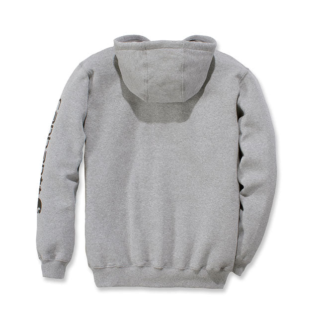 Carhartt Sleeve Logo Hoodie Grey / Black