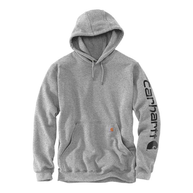 Carhartt Sleeve Logo Hoodie Grey / Black