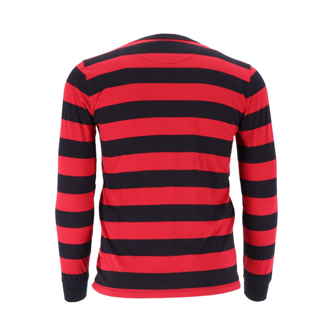 13 And A Half Magazine Behind Bars Long Sleeves T-Shirt Red / Black