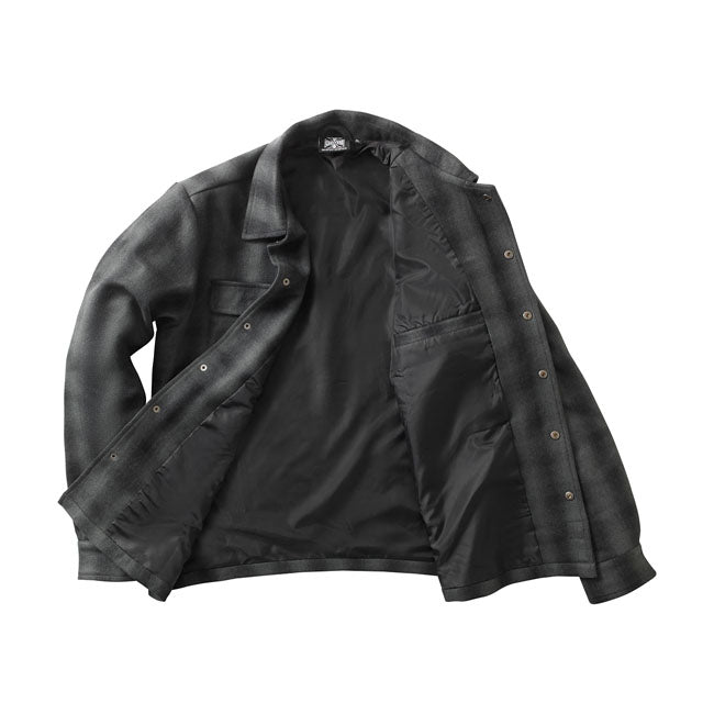 West Coast Choppers Wool Lined Plaidshirt Green / Black