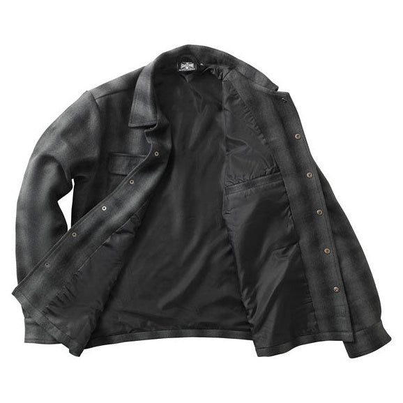 West Coast Choppers Wool Lined Plaidshirt Green / Black - additional product view