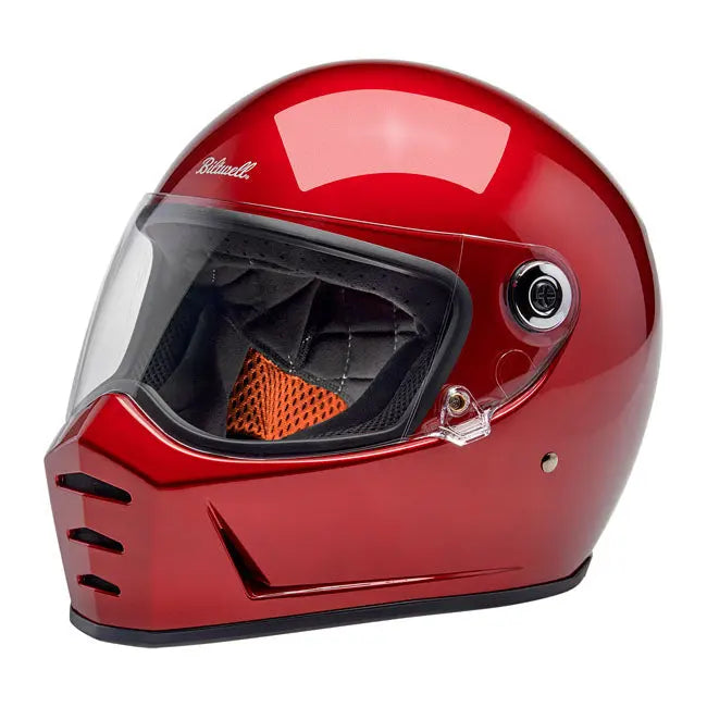 Biltwell Lane Splitter Full Face Helmet Cherry Red FREE UK Delivery