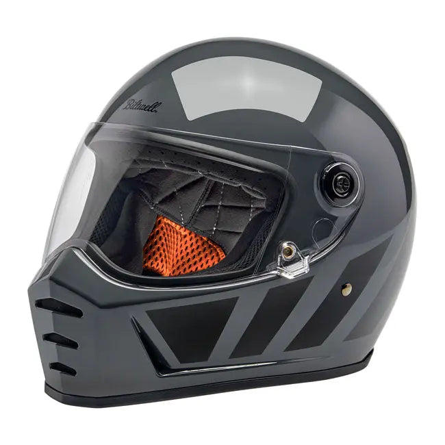 Biltwell Lane Splitter Grey Inertia  - FREE UK Shipping, FREE 365 Day Returns | Moto Central