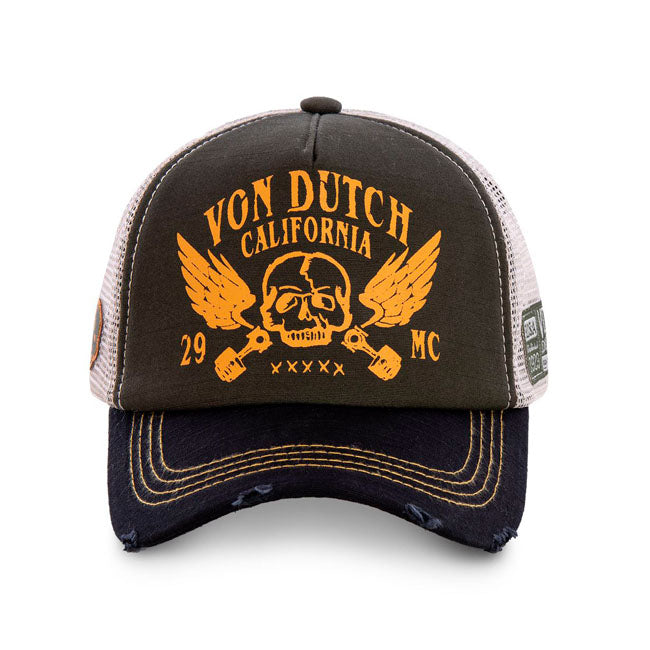 Von Dutch Crew Cap Black / Orange