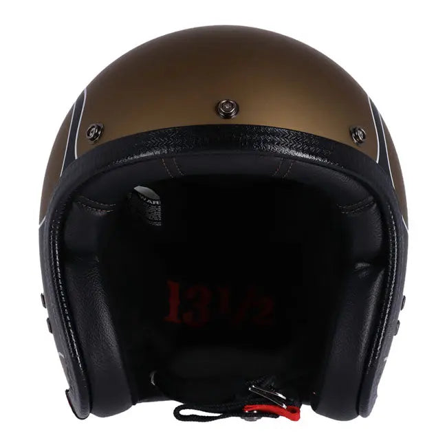 13 And A Half Magazine Skull Bucket Flames Matt Gold FREE UK Delivery, FREE 365 Day Returns | Moto Central