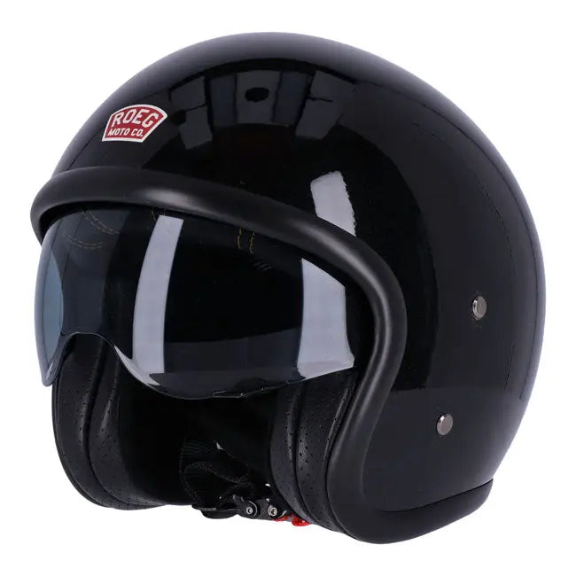 Roeg Sundown Gloss Black - FREE UK Shipping, FREE 365 Day Returns | Moto Central