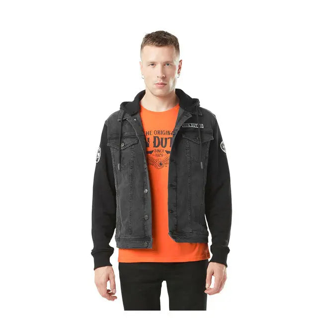 Von Dutch Denim Jacket Black FREE UK Delivery, FREE 365 Day Returns | Moto Central