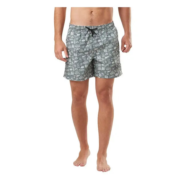 Von Dutch Printed Swimshort Grey FREE UK Delivery, FREE 365 Day Returns | Moto Central