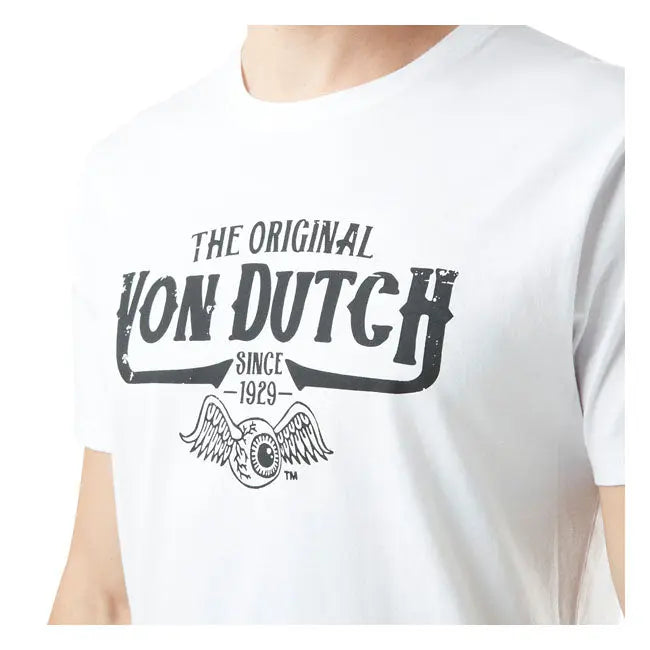 Von Dutch Original T-Shirt White FREE UK Delivery, FREE 365 Day Returns | Moto Central