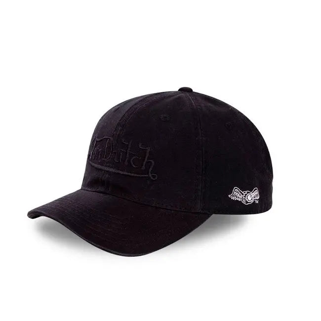 Von Dutch Lifestyle Cap Black FREE UK Delivery, FREE 365 Day Returns | Moto Central