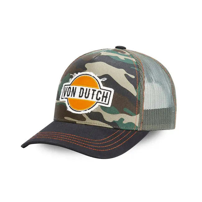 Von Dutch Heritage Cap Camouflage FREE UK Delivery, FREE 365 Day Returns | Moto Central