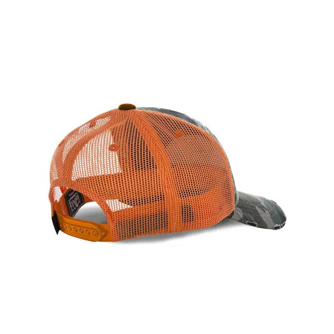 Von Dutch Heritage Cap Camou Orange Patch / Net FREE UK Delivery, FREE 365 Day Returns | Moto Central