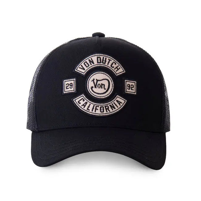 Von Dutch Heritage Cap California Black / White FREE UK Delivery, FREE 365 Day Returns | Moto Central