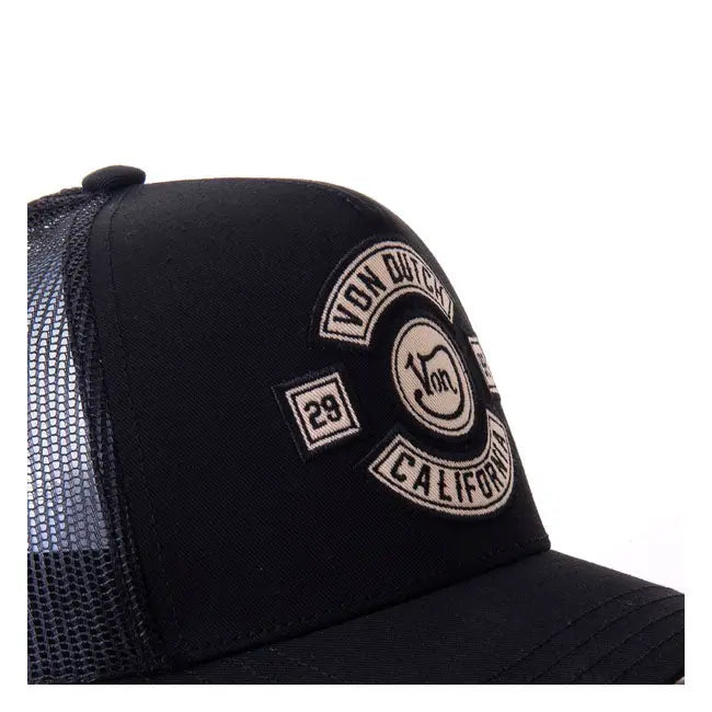 Von Dutch Heritage Cap California Black / White FREE UK Delivery, FREE 365 Day Returns | Moto Central