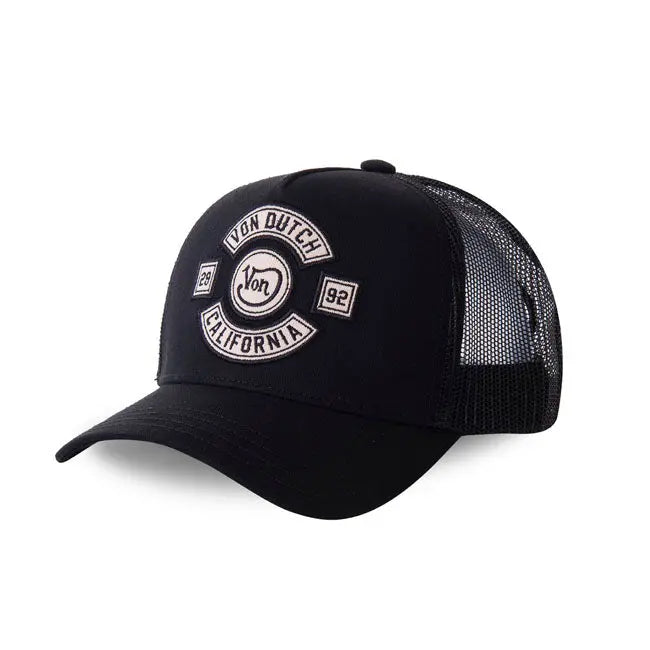 Von Dutch Heritage Cap California Black / White FREE UK Delivery, FREE 365 Day Returns | Moto Central