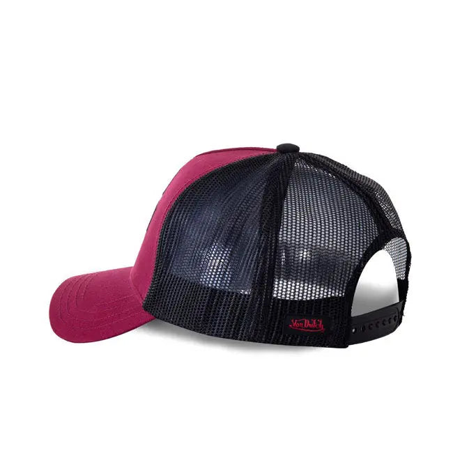 Von Dutch Heritage Cap California Bordeaux / Black FREE UK Delivery, FREE 365 Day Returns | Moto Central