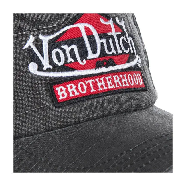 Von Dutch Heritage Cap Grey Denim FREE UK Delivery, FREE 365 Day Returns | Moto Central