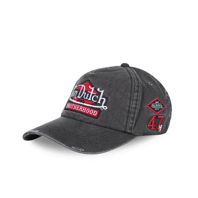 Von Dutch Heritage Cap Grey Denim FREE UK Delivery, FREE 365 Day Returns | Moto Central