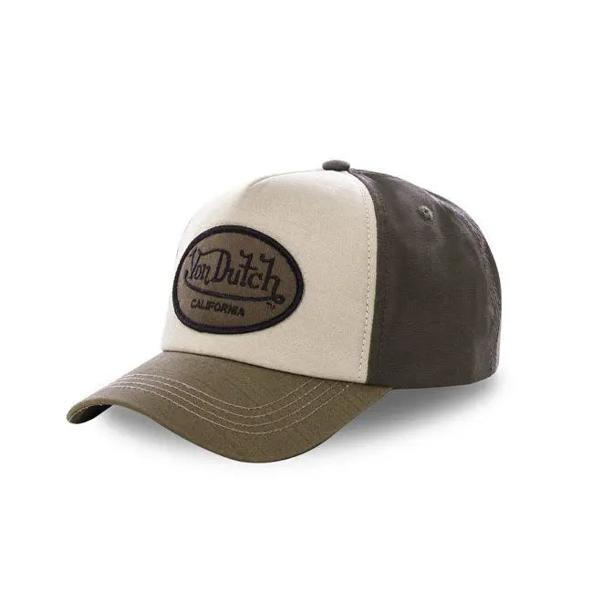 Von Dutch Permament Cap 3-Coloured Marron FREE UK Delivery, FREE 365 Day Returns | Moto Central