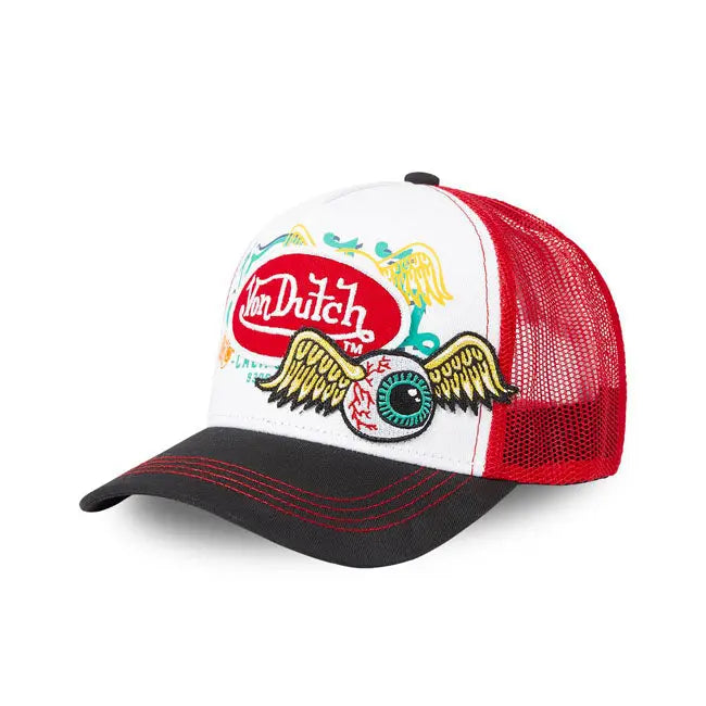 Von Dutch Lifestyle Cap Flying Eye Red FREE UK Delivery, FREE 365 Day Returns | Moto Central