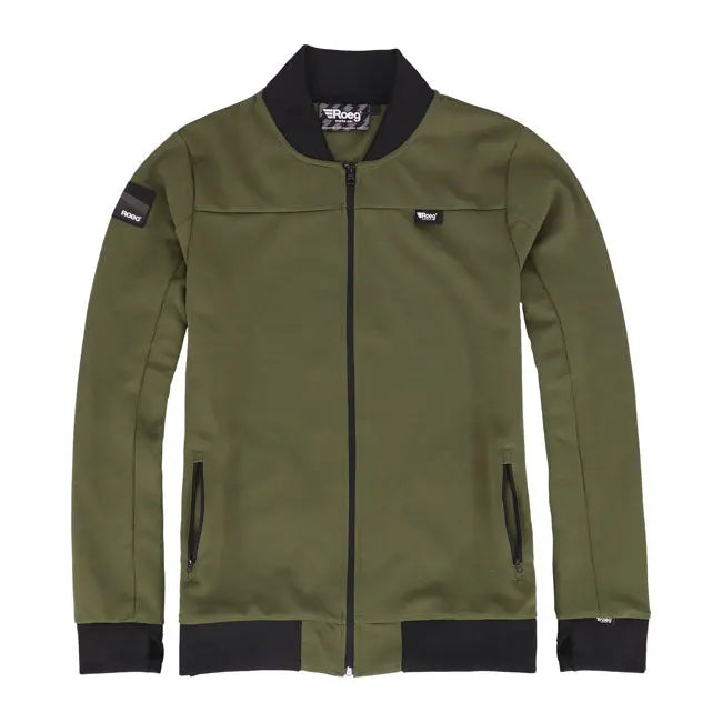 Roeg Frits Track Textile Jacket Army Green - FREE UK Shipping, FREE 365 Day Returns | Moto Central