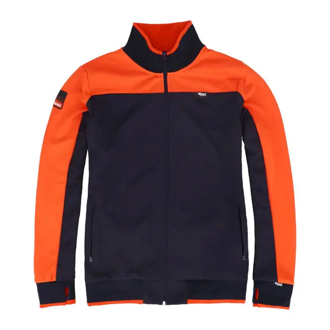 Roeg Hank Track Textile Jacket Navy / Orange - FREE UK Shipping, FREE 365 Day Returns | Moto Central