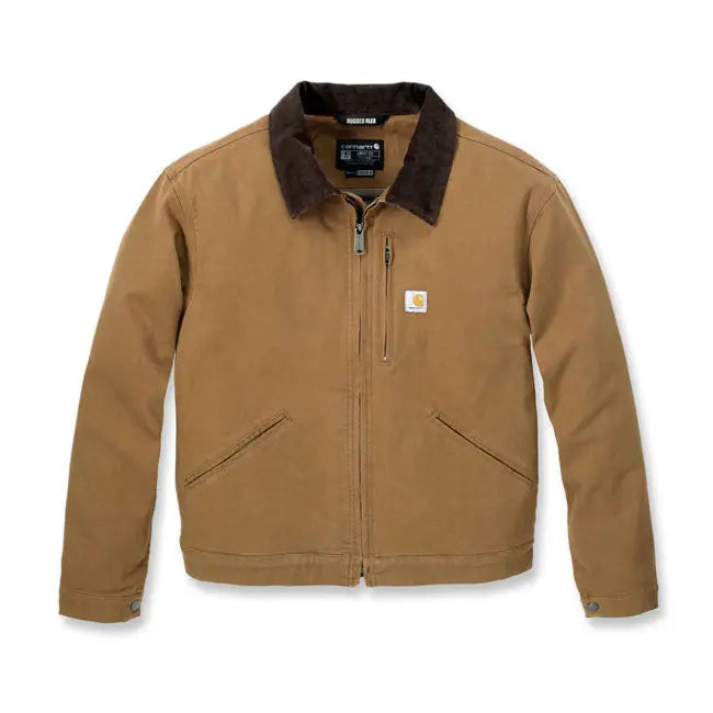 Carhartt Relaxed Fit Canvas Detroit Ladies Jacket Carhartt Brown FREE UK Delivery, FREE 365 Day Returns | Moto Central