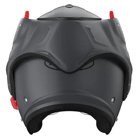 Roof Boxxer 2 Matt Graphite full-face motorcycle helmet, rear underside view