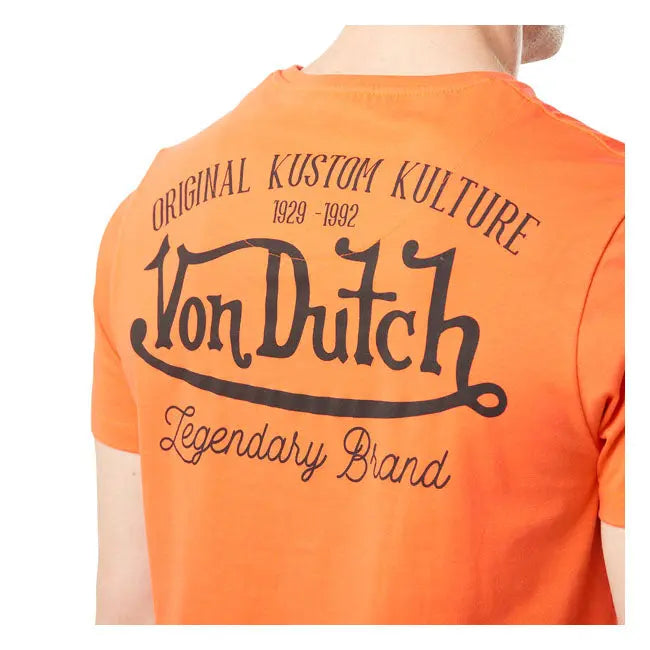 Von Dutch Eye T-Shirt Orange FREE UK Delivery, FREE 365 Day Returns | Moto Central