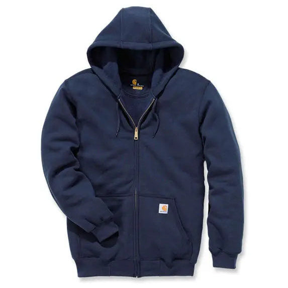 Carhartt Zip Hooded Sweatshirt New Navy – front view
