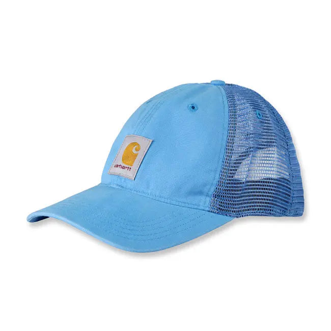 Carhartt Buffalo Cap Azure Blue - FREE UK Shipping, FREE 365 Day Returns | Moto Central