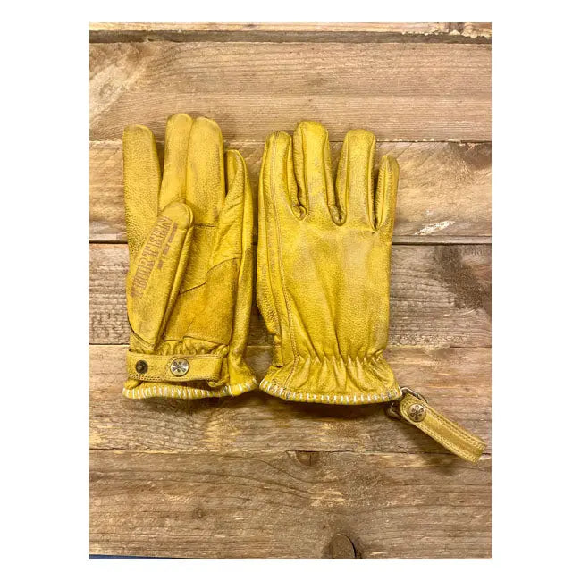 13 And A Half Magazine Loud Ride Leather Gloves Yellow FREE UK Delivery, FREE 365 Day Returns | Moto Central