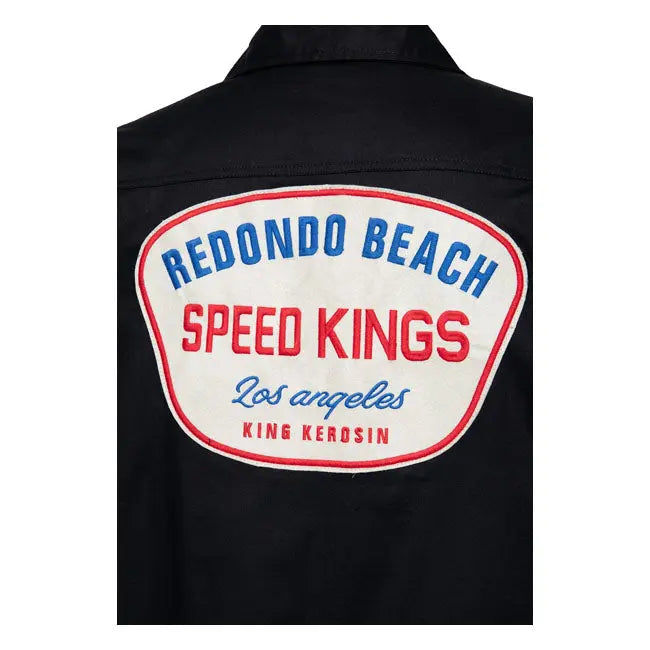 King Kerosin Redondo Beach Work Shirt Black FREE UK Delivery, FREE 365 Day Returns | Moto Central