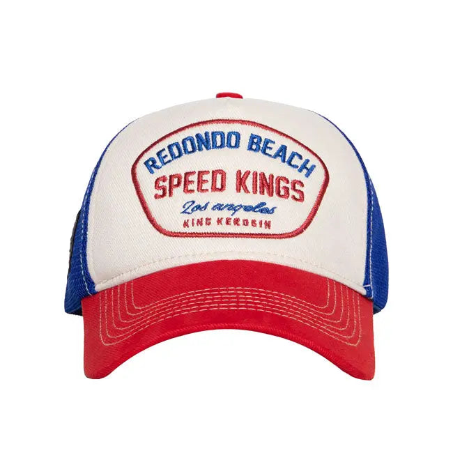 King Kerosin Redondo Beach Cap Beige / Red FREE UK Delivery, FREE 365 Day Returns | Moto Central