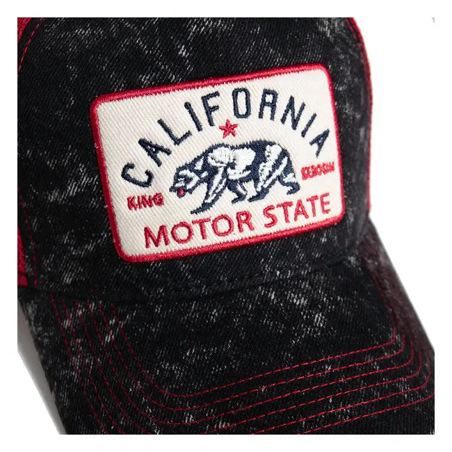King Kerosin Motor State Cap Black FREE UK Delivery, FREE 365 Day Returns | Moto Central