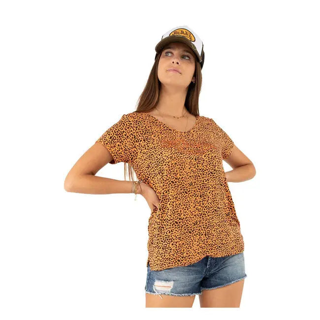Von Dutch Fluide Ladies T-Shirt Orange FREE UK Delivery, FREE 365 Day Returns | Moto Central