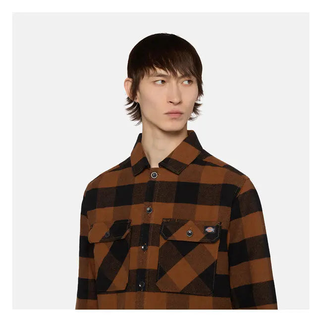 Dickies Sacramento Shirt Toffee - FREE UK Shipping, FREE 365 Day Returns | Moto Central