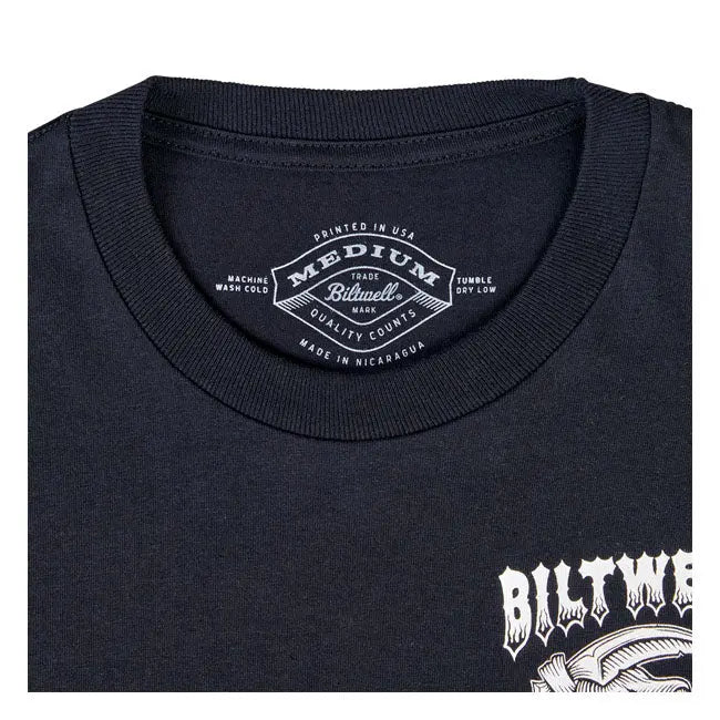 Biltwell Creep T-Shirt Black - FREE UK Shipping, FREE 365 Day Returns | Moto Central