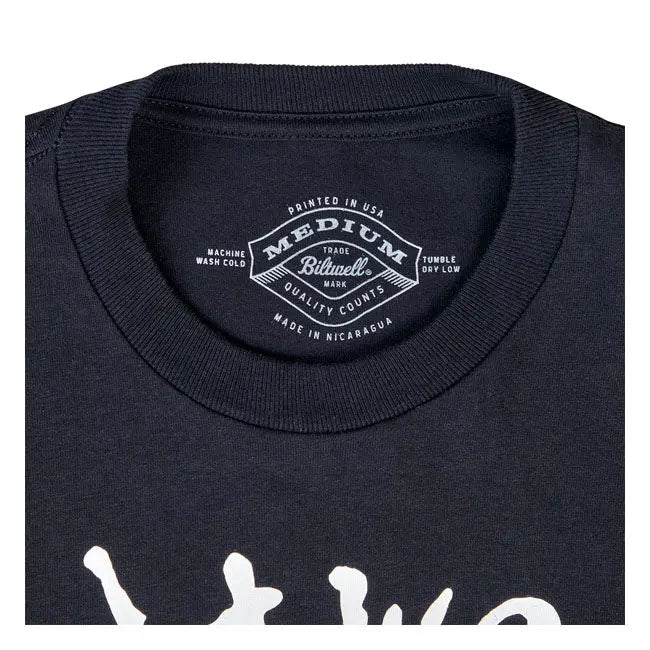Biltwell Mental Jimmy's T-Shirt Black - FREE UK Shipping, FREE 365 Day Returns | Moto Central
