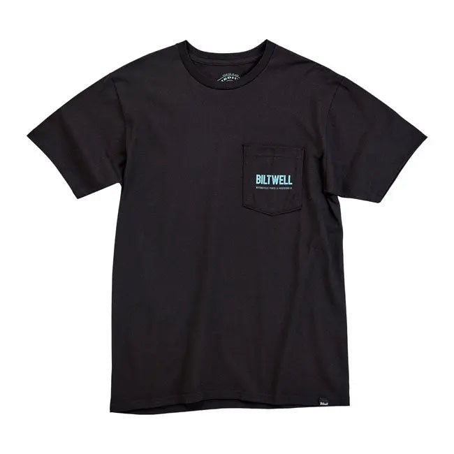 Biltwell Old Junk Pocket T-Shirt Black - FREE UK Shipping, FREE 365 Day Returns | Moto Central