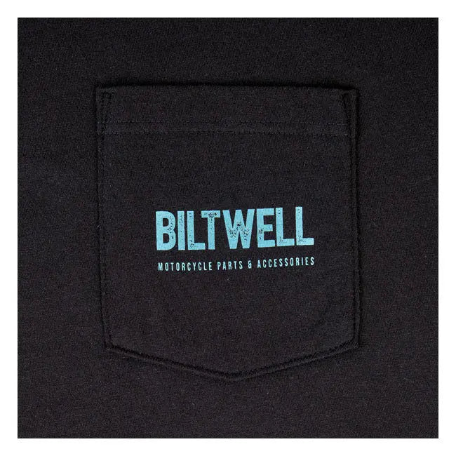 Biltwell Old Junk Pocket T-Shirt Black - FREE UK Shipping, FREE 365 Day Returns | Moto Central
