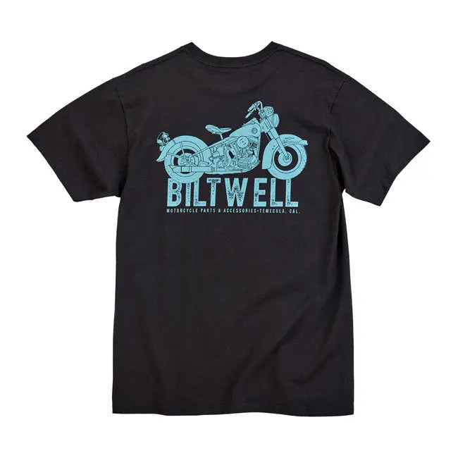 Biltwell Old Junk Pocket T-Shirt Black - FREE UK Shipping, FREE 365 Day Returns | Moto Central