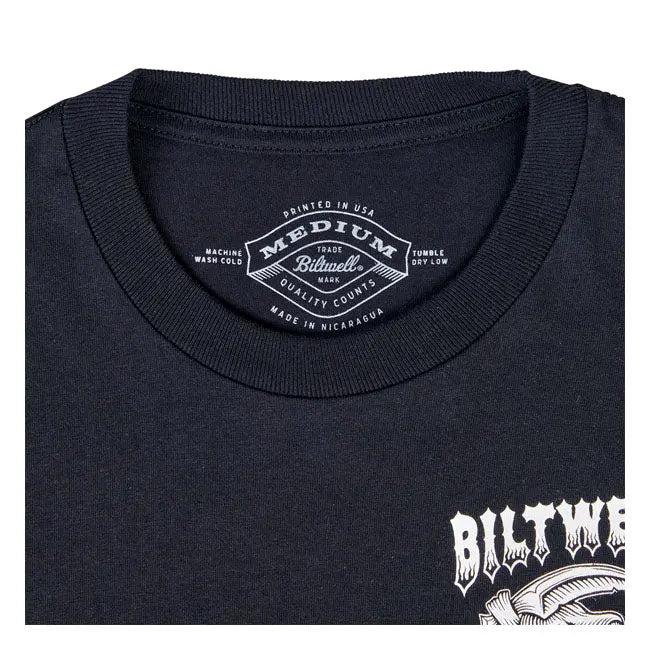 Biltwell Creep Long Sleeves T-Shirt Black - FREE UK Shipping, FREE 365 Day Returns | Moto Central