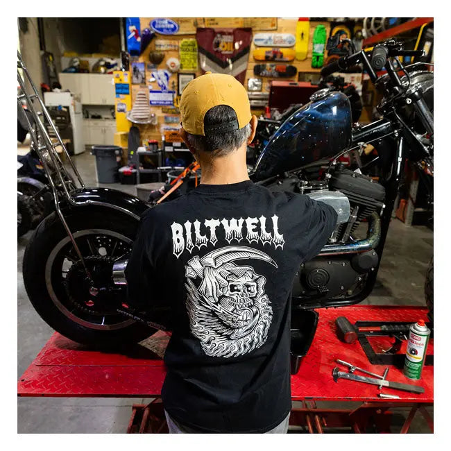 Biltwell Creep Long Sleeves T-Shirt Black - FREE UK Shipping, FREE 365 Day Returns | Moto Central