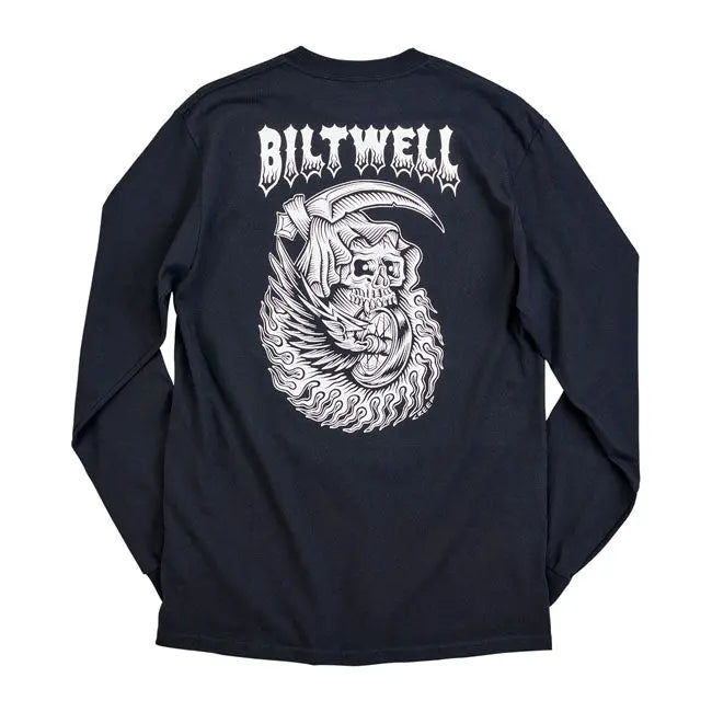 Biltwell Creep Long Sleeves T-Shirt Black - FREE UK Shipping, FREE 365 Day Returns | Moto Central