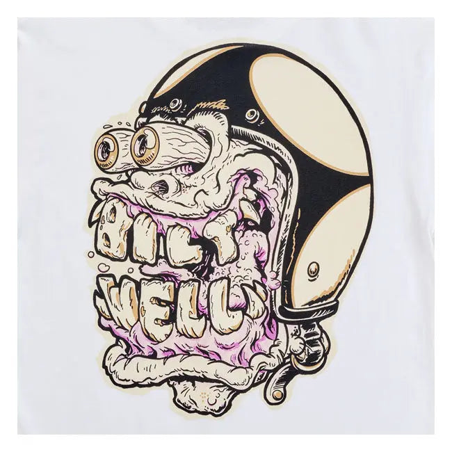 Biltwell Decay Long Sleeves T-Shirt White - FREE UK Shipping, FREE 365 Day Returns | Moto Central