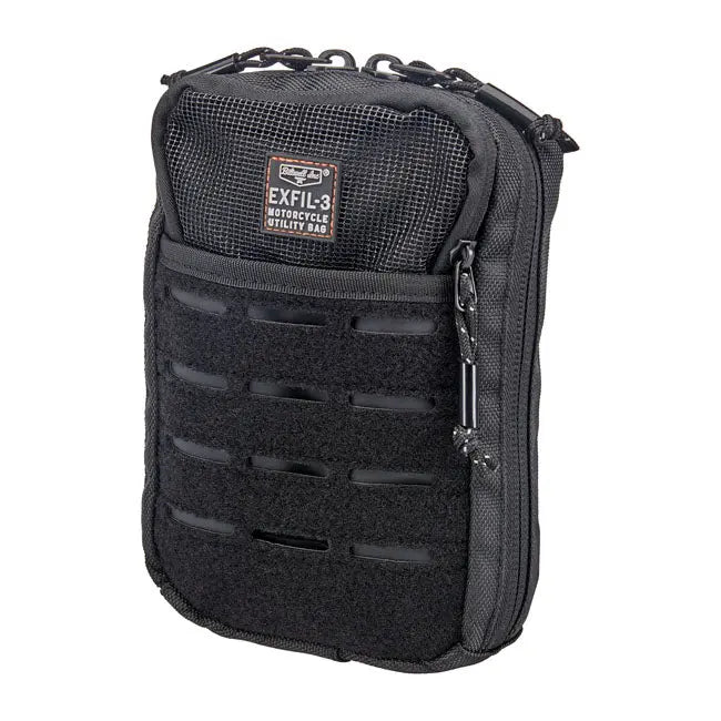 Biltwell Exfil-3 Bag Black - FREE UK Shipping, FREE 365 Day Returns | Moto Central
