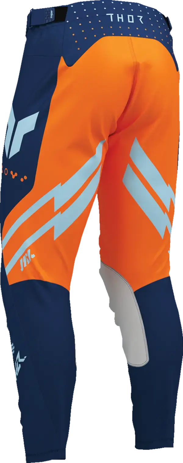 Thor Launchmode Futura MX Textile Trouser Navy / Orange - FREE UK Shipping, FREE 365 Day Returns | Moto Central