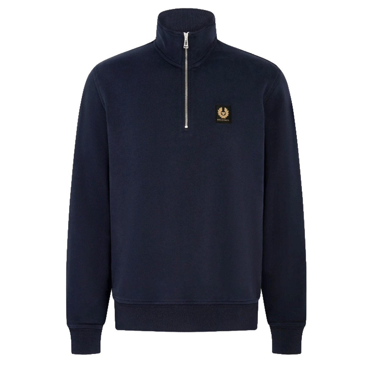 Belstaff Quarter Zip Sweatshirt Dark Ink FREE UK Delivery, FREE 365 Day Returns | Moto Central